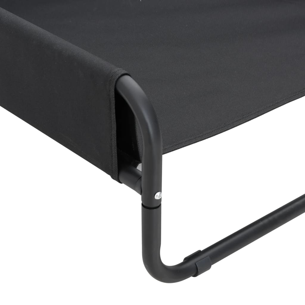 Elevated Dog Bed Anthracite Oxford Fabric And Steel