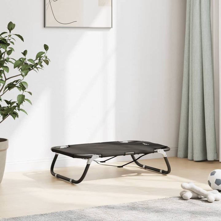 Dog Bed Foldable Anthracite Oxford Fabric And Steel