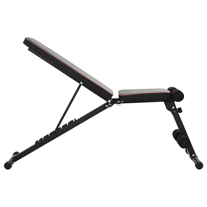 Weight Bench Manual Black 131 X 41 X 110 Cm Steel