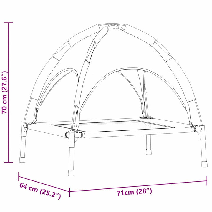 Dog Bed M Steel