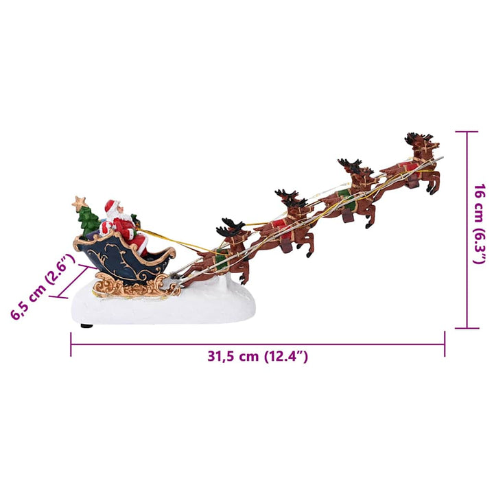 Christmas Decoration Multicolour 31.5 X 6.5 X 16 Cm Resin