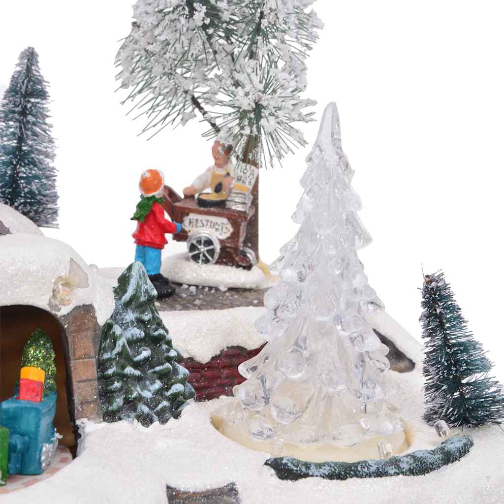Christmas Tabletop Decor Multicolour 23.5 X 16 X 18.5 Cm Resin