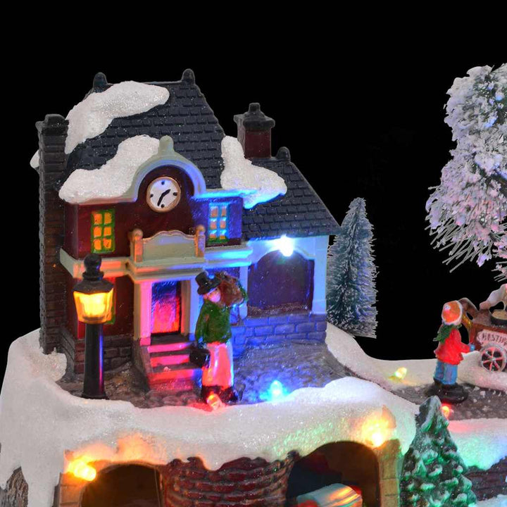 Christmas Tabletop Decor Multicolour 23.5 X 16 X 18.5 Cm Resin