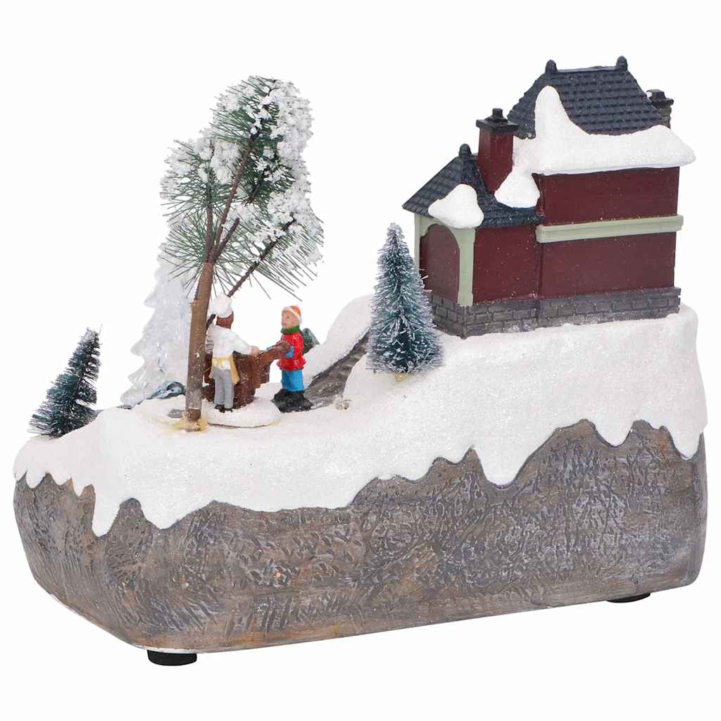 Christmas Tabletop Decor Multicolour 23.5 X 16 X 18.5 Cm Resin