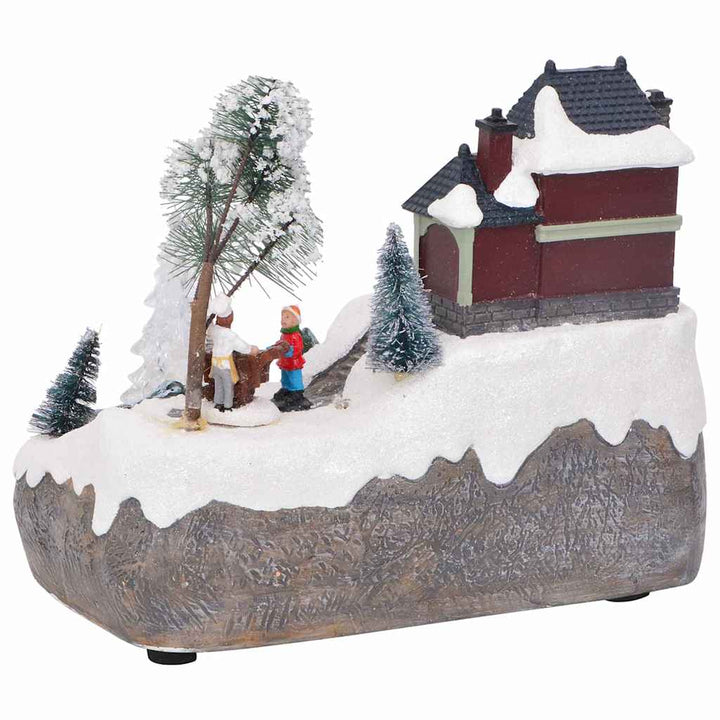 Christmas Tabletop Decor Multicolour 23.5 X 16 X 18.5 Cm Resin
