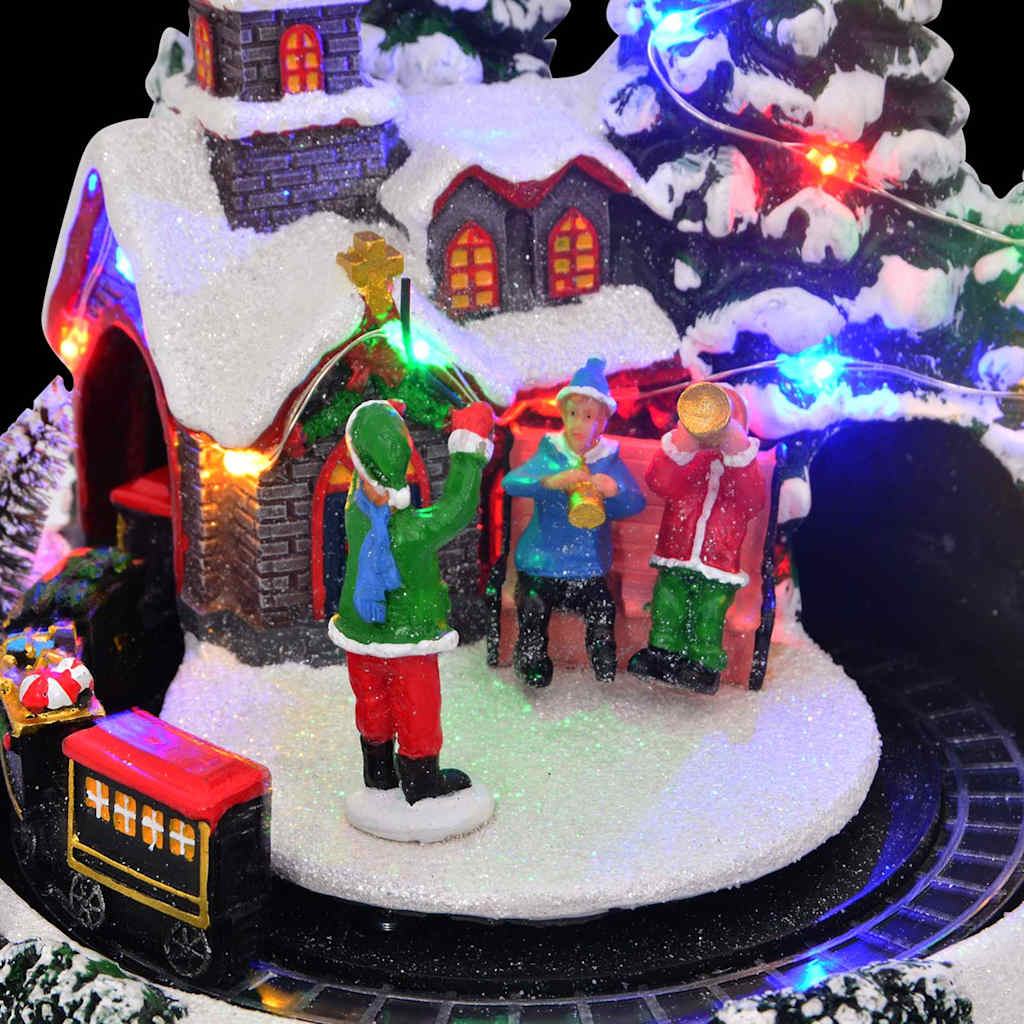Christmas Tabletop Decor Multicolour 16 X 16 X 19 Cm Resin