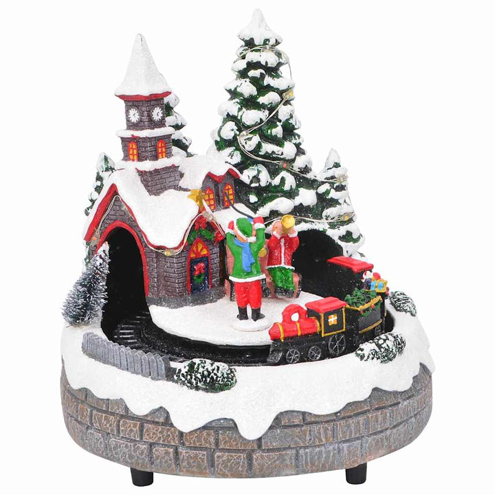 Christmas Tabletop Decor Multicolour 16 X 16 X 19 Cm Resin