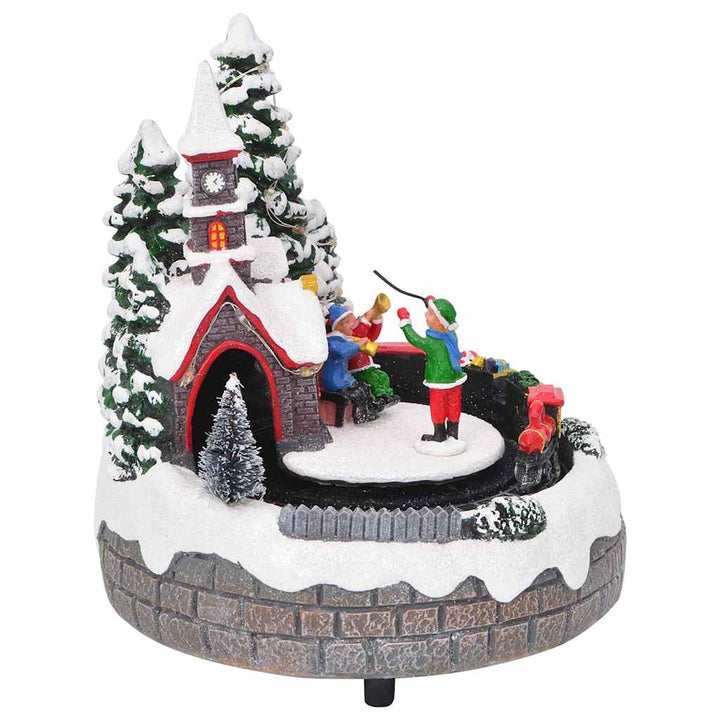 Christmas Tabletop Decor Multicolour 16 X 16 X 19 Cm Resin