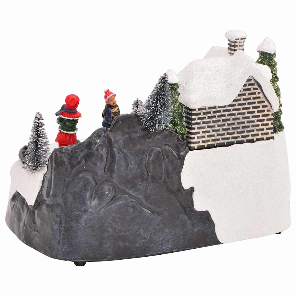 Christmas Tabletop Decor Multicolour 16 X 11.5 X 13 Cm Plastic