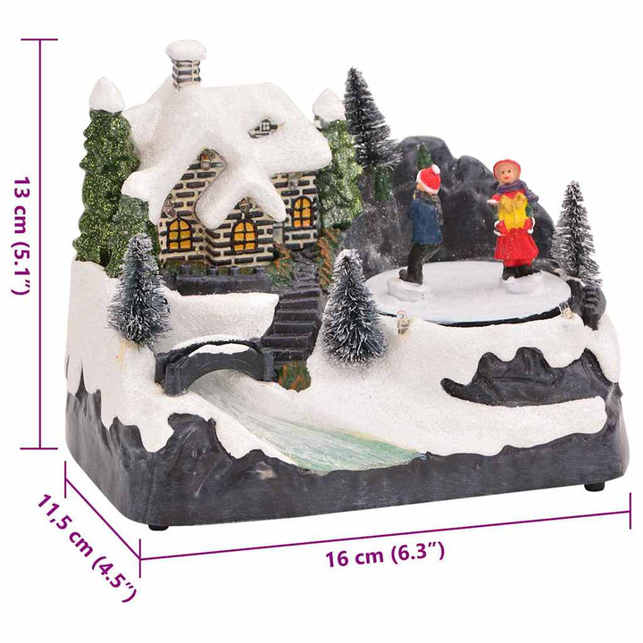Christmas Tabletop Decor Multicolour 16 X 11.5 X 13 Cm Plastic
