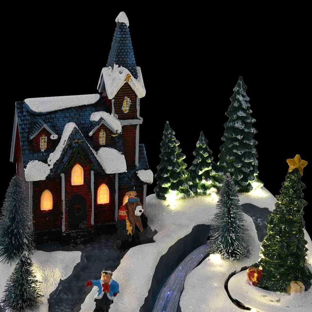 Christmas Village Multicolour 20.5 X 17 X 21 Cm Plastic