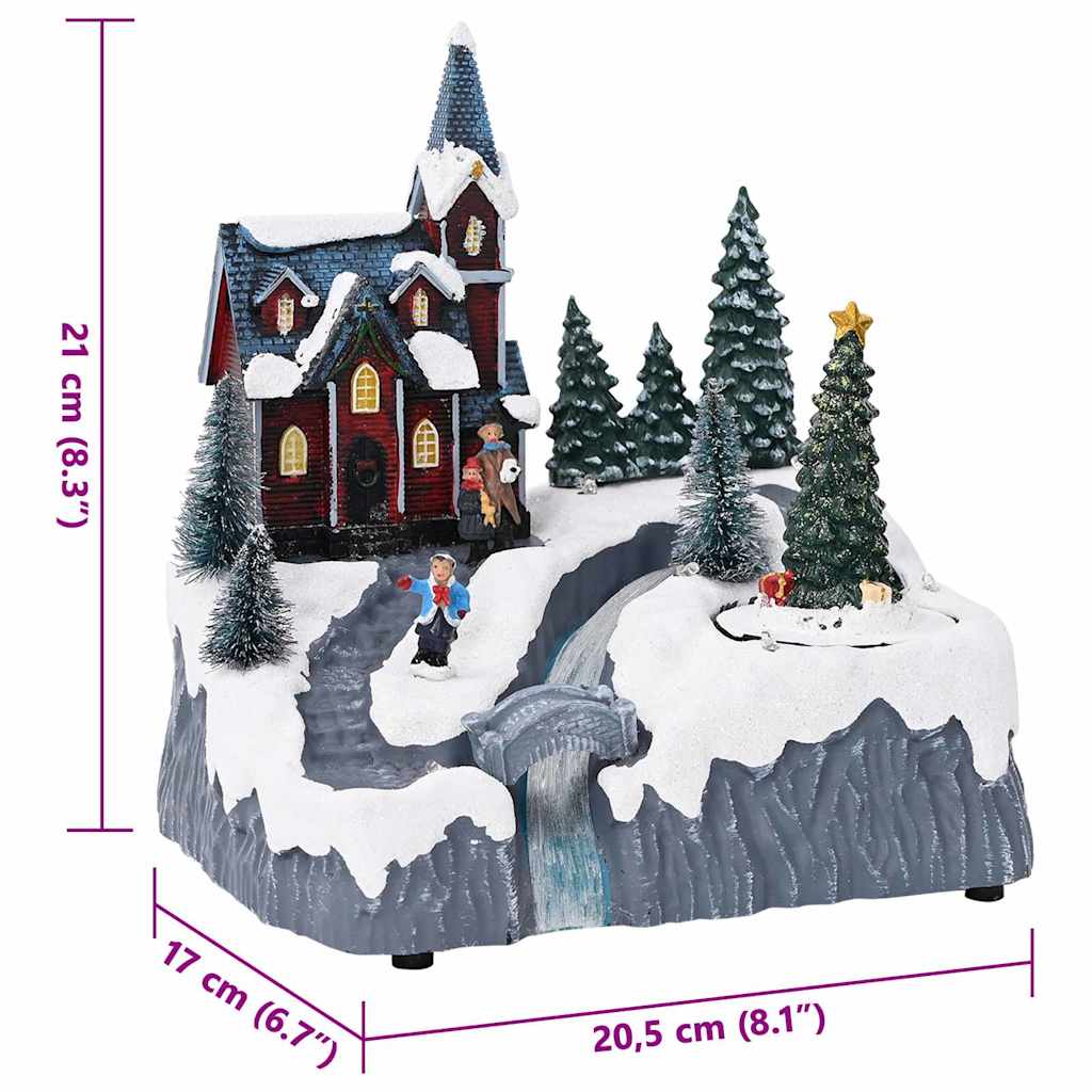 Christmas Village Multicolour 20.5 X 17 X 21 Cm Plastic