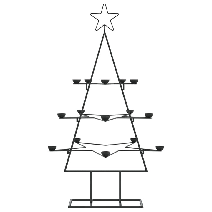 Metal Christmas Tree For Decoration Black