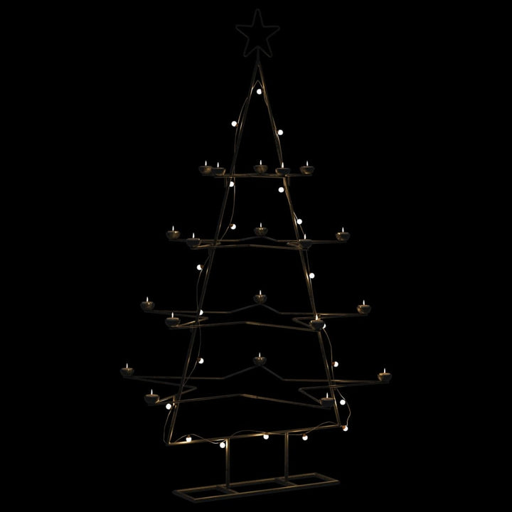 Metal Christmas Tree For Decoration Black