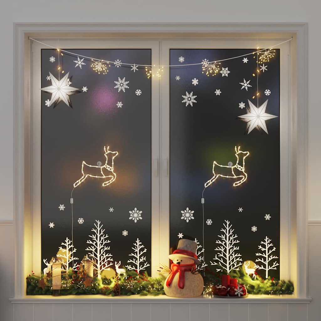 Christmas Lights Christmas Silhouette 2 Pcs 50 Leds Warm White