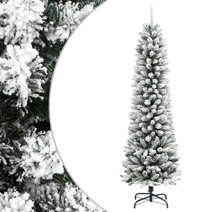 Artificial Christmas Tree 150 Leds And Flocked Snow
