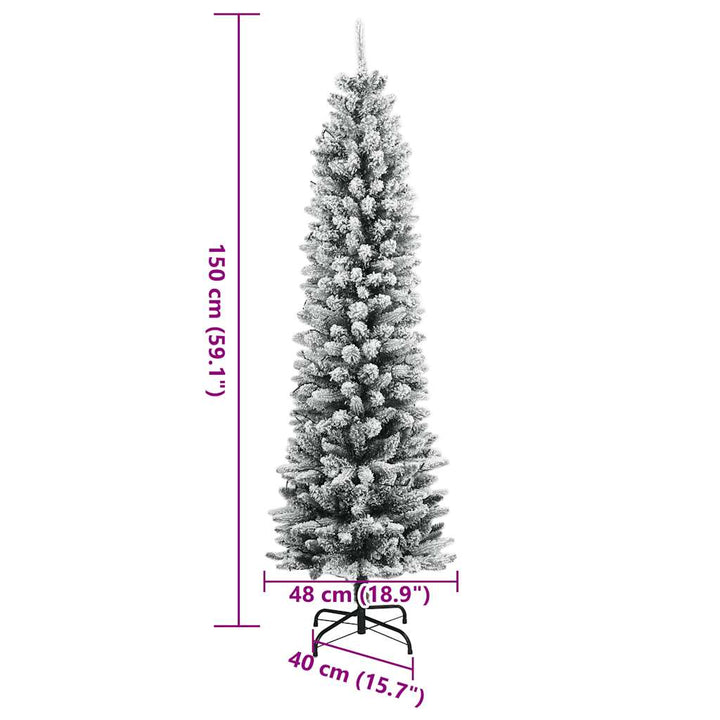 Artificial Christmas Tree 150 Leds And Flocked Snow