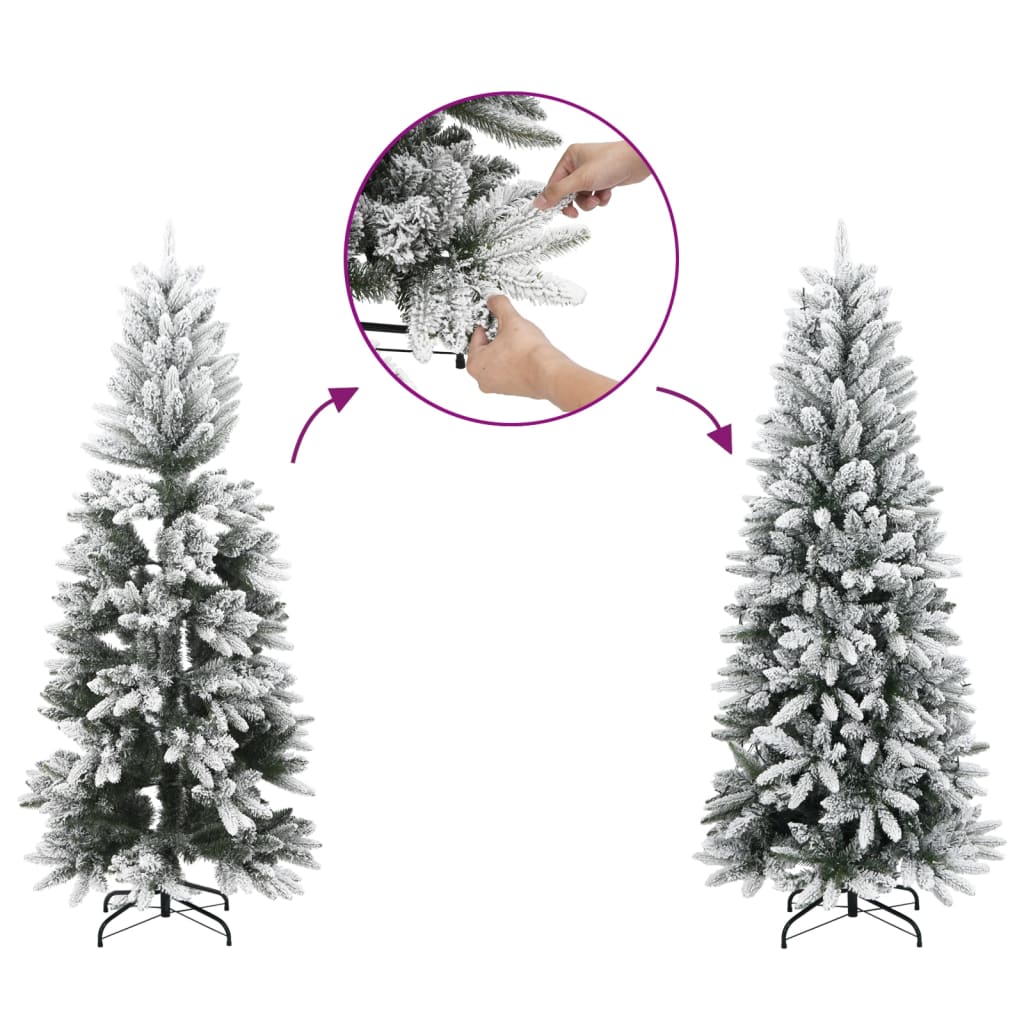 Artificial Christmas Tree 150 Leds And Flocked Snow