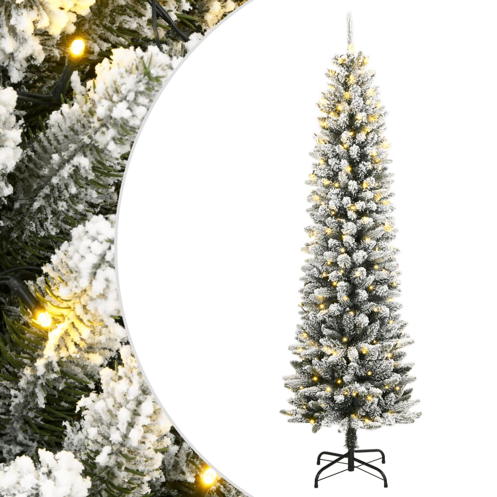 Artificial Christmas Tree 150 Leds And Flocked Snow