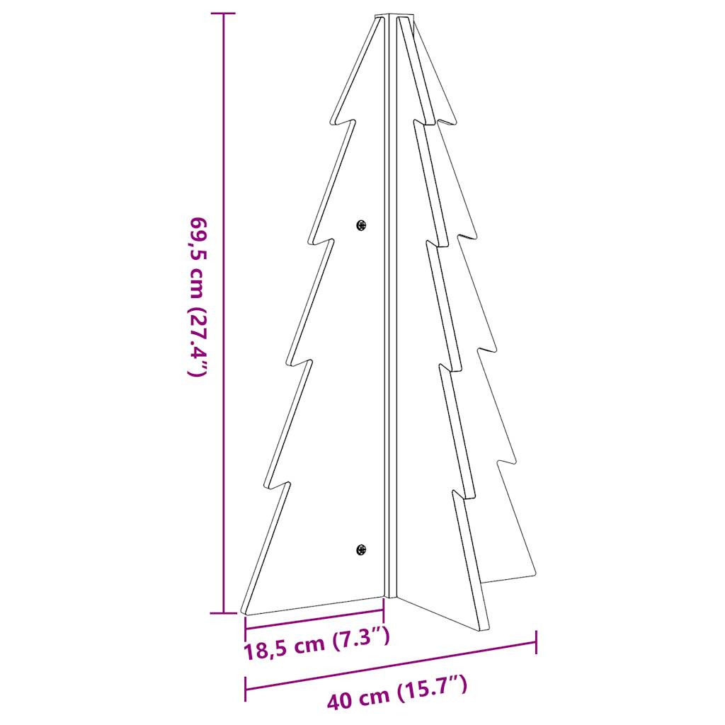 Wooden Christmas Tree For Decoration Solid Wood Pine