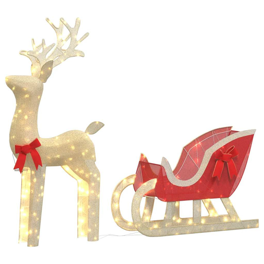 Christmas Decoration Reindeer And Sleigh 100 Leds