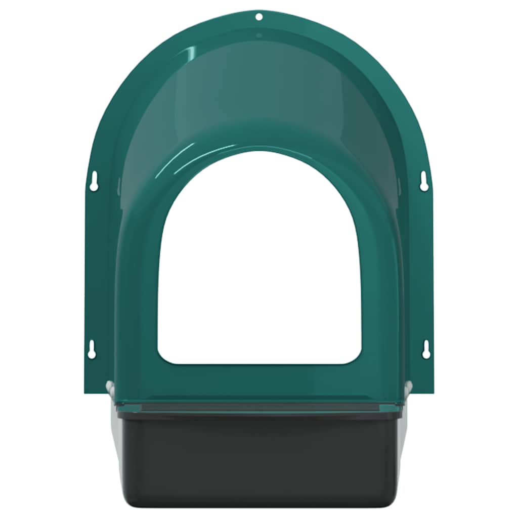 Chicken Nesting Boxes 4 Pcs Wall-Mounted Dark Green Plastic
