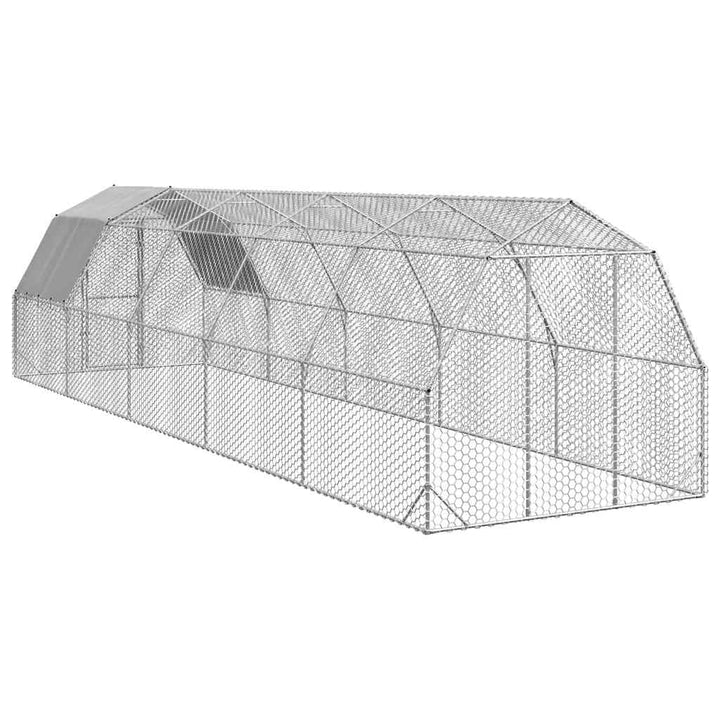 Chicken Run With Roof Galvanised Steel