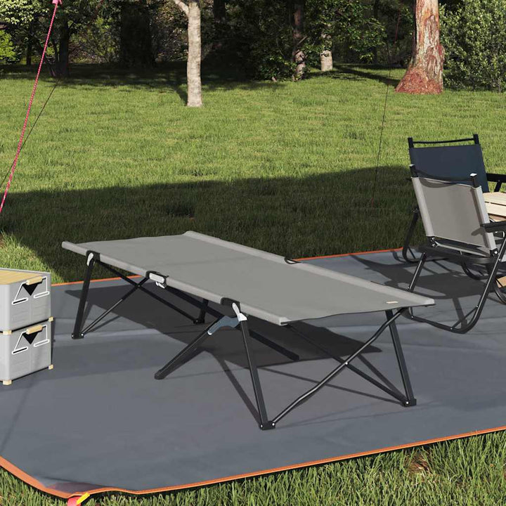 Folding Camping Bed Folding 206 X 76 X 74 Cm Oxford Fabric