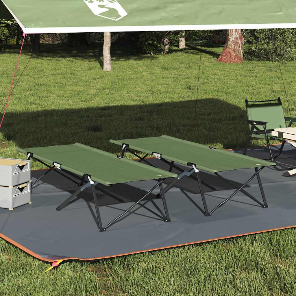 Folding Camping Bed Folding 206 X 76 X 74 Cm Oxford Fabric