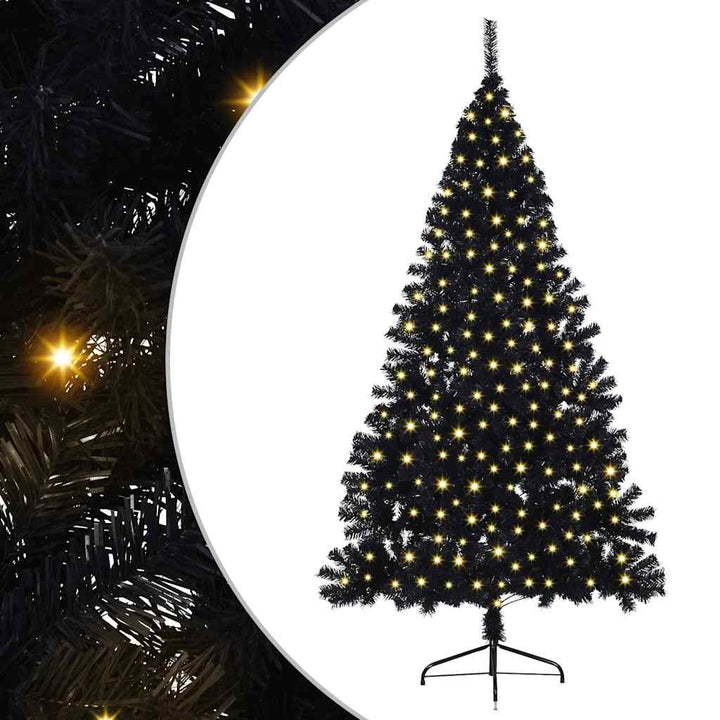 Christmas Tree With Decorative String Lights