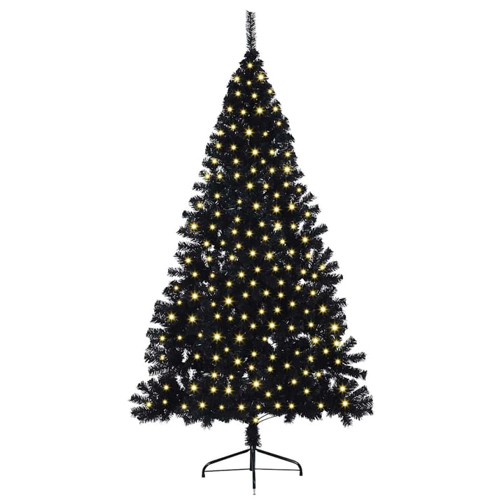 Christmas Tree With Decorative String Lights