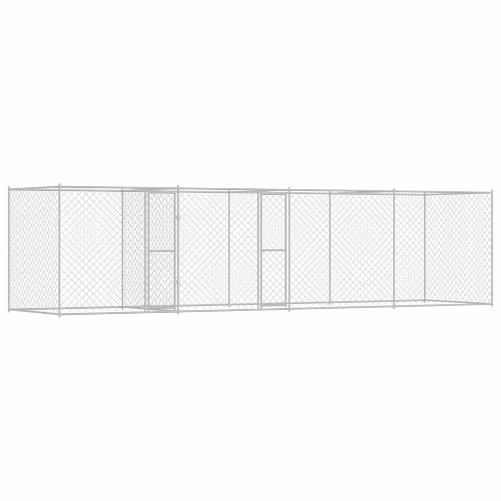 Dog Cage Silver 600 X 200 X 200 Cm Galvanised Steel