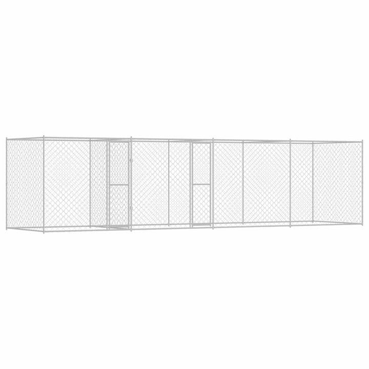 Dog Cage Silver 600 X 200 X 200 Cm Galvanised Steel