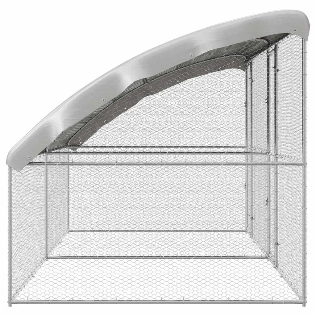 Chicken Cage Silver Galvanised Steel