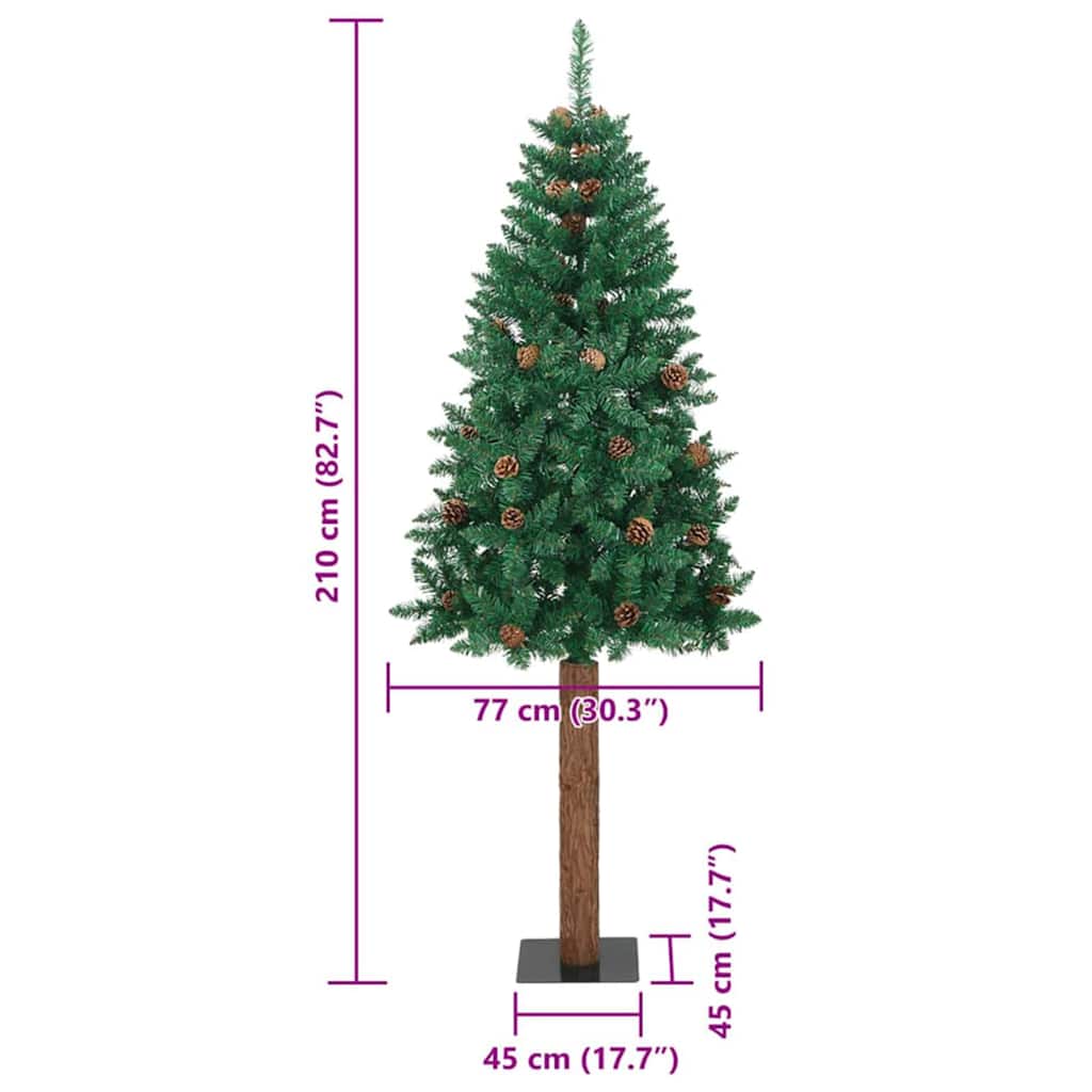 Slim Christmas Tree 77 X 77 X Pvc