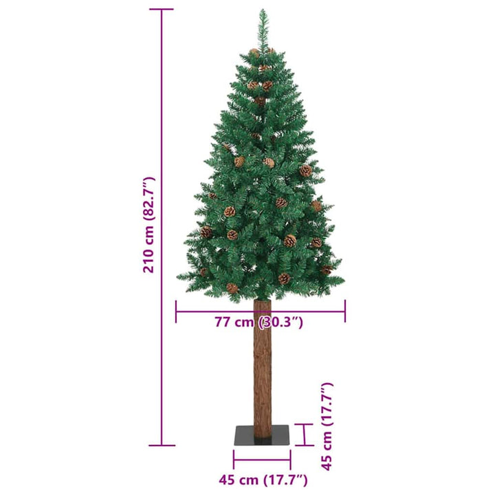 Slim Christmas Tree 77 X 77 X Pvc