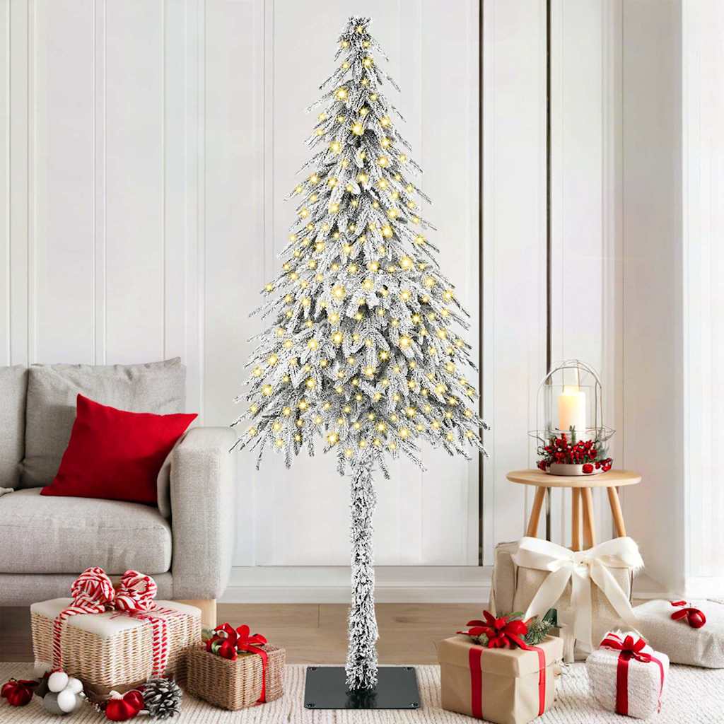 Christmas Tree With Led Strip Lights White Pe
