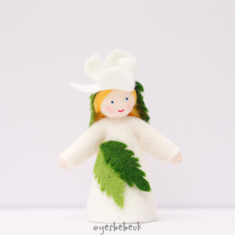 Christmas Rose Doll with Flower on Head