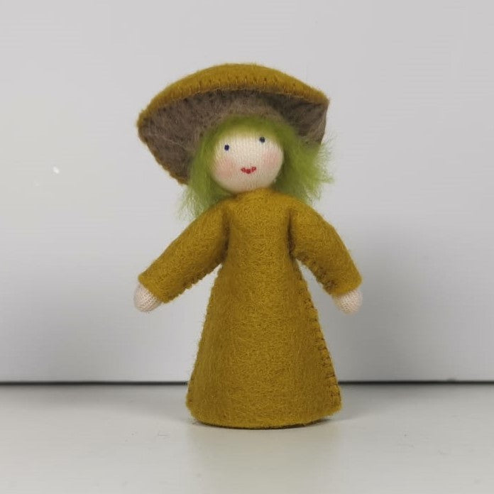 Forest Fungus Doll with Flower on Head - Fair Skin