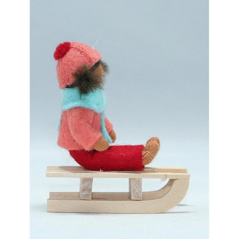 Girl on Sledge II Doll - Medium Skin