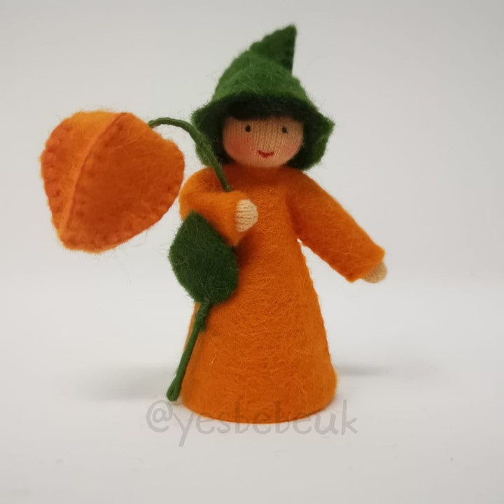 Lantern Boy with Flower in Hand