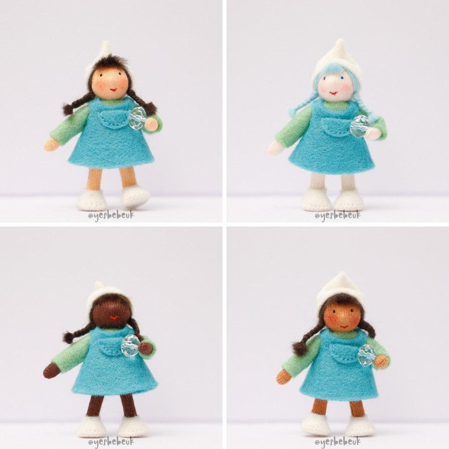 Pocket Winter Dwarf Girl with Crystal