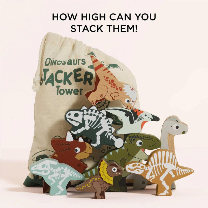 Jurassic Stacking Dinosaurs & Bag-Stacking Toys-Le Toy Van-Yes Bebe