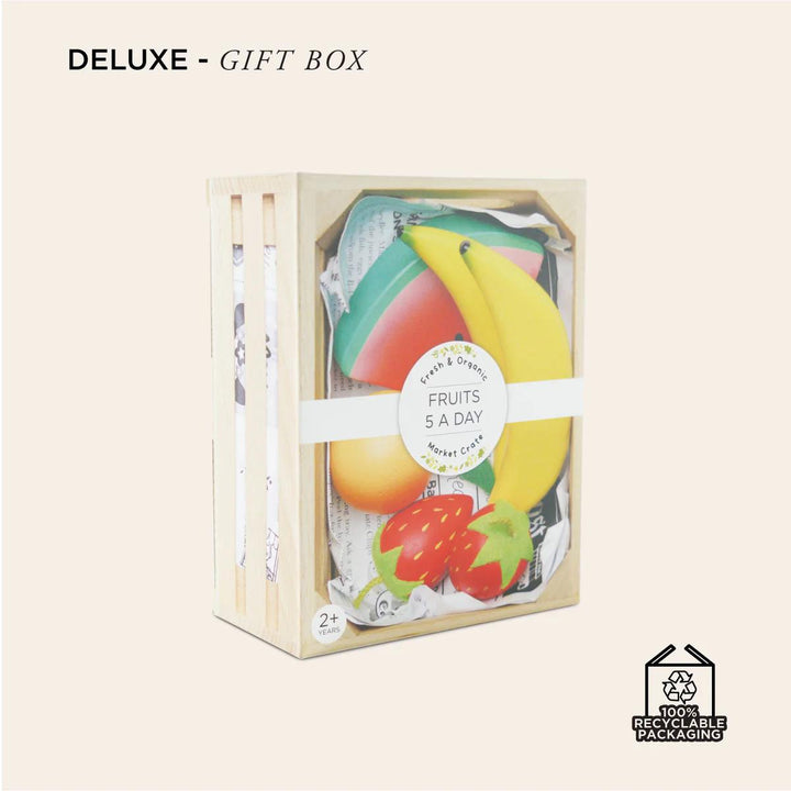Smoothie Fruit Wooden Market Crate-Play Food Playsets-Le Toy Van-Yes Bebe