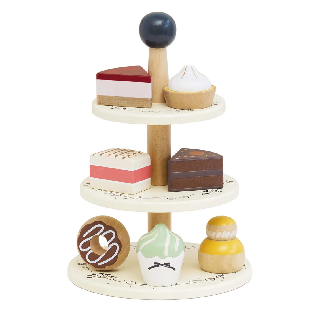 Three Tier Cake Stand-Play Food Playsets-Le Toy Van-Yes Bebe