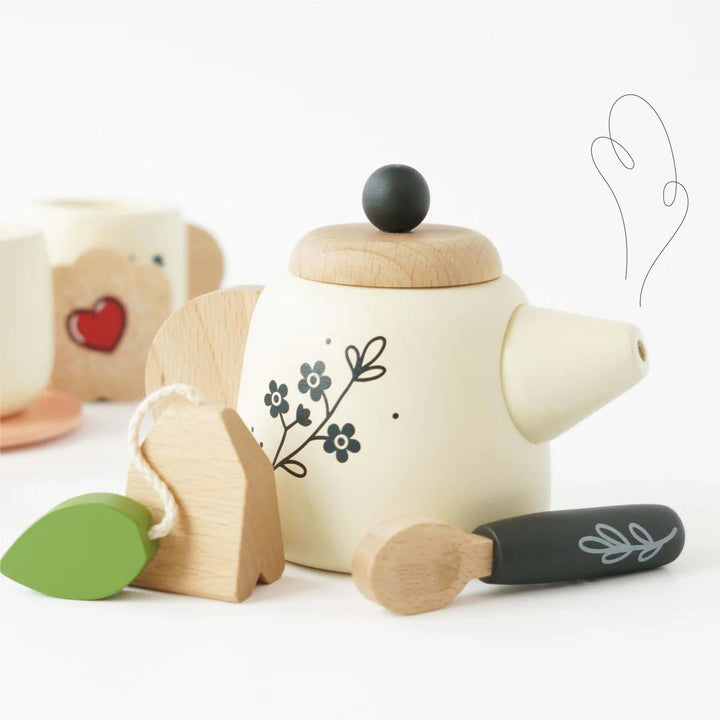 Wooden Tea Set & Tray-Toy Teasets-Le Toy Van-Yes Bebe