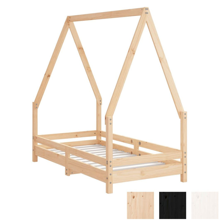 Kids Solid Wood Pine Bed Frame