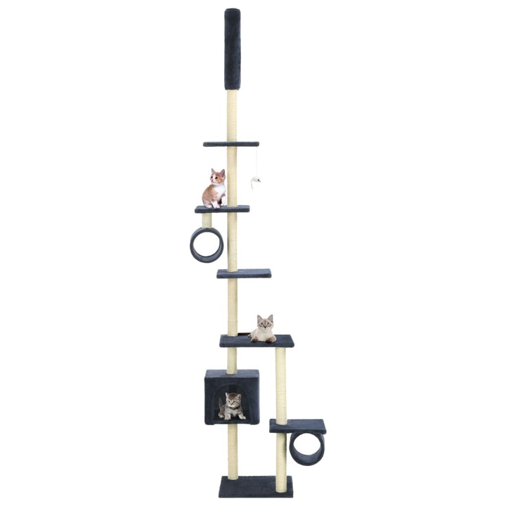 Cat Tree With Sisal Scratching Posts Beige Paw Prints
