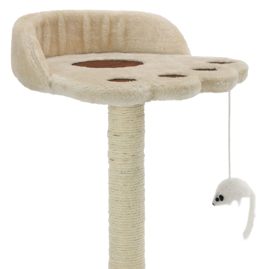 Cat Tree With Sisal Scratching Post And Brown