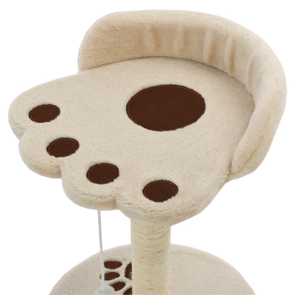 Cat Tree With Sisal Scratching Post And Brown